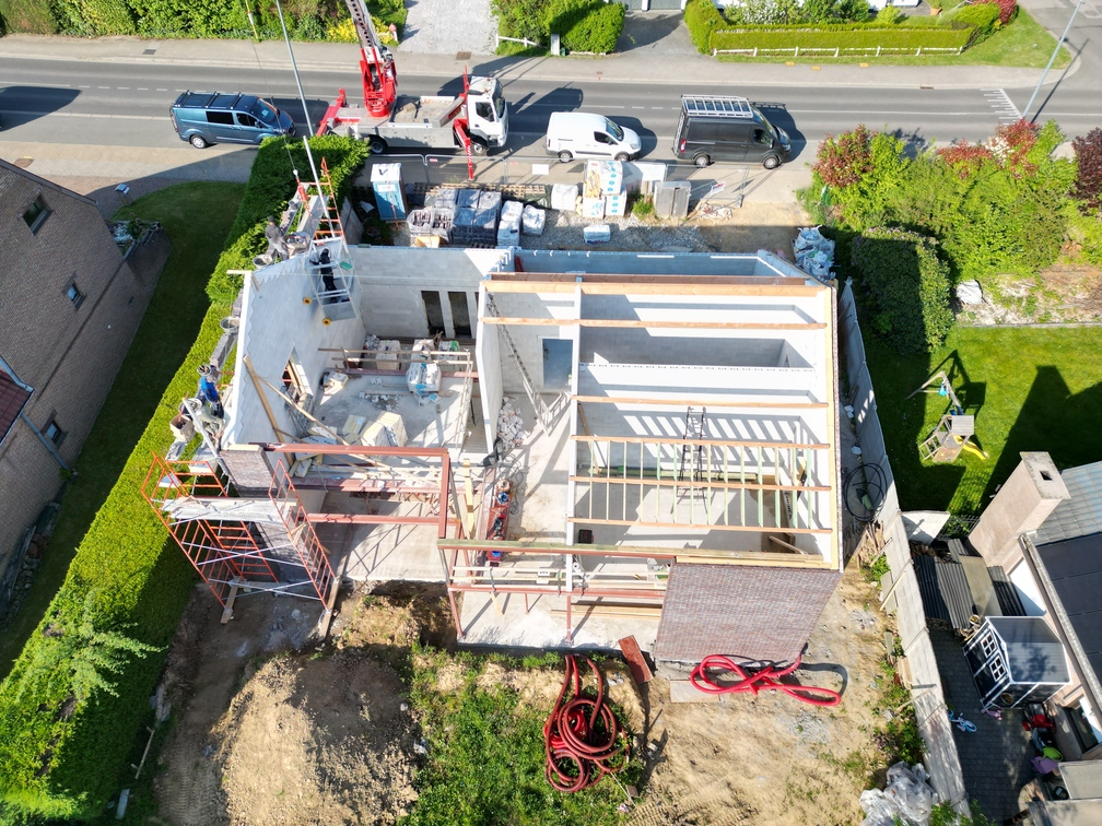 Construction de charpente bois pour une maison à Wavre